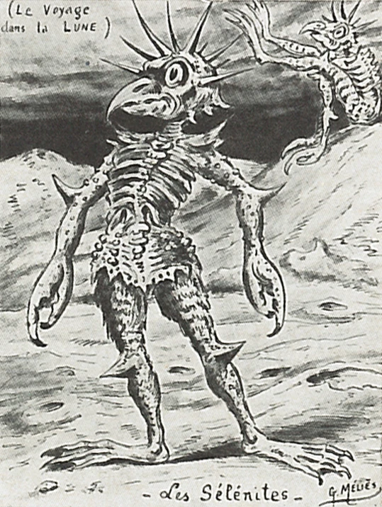 a depiction of the selinites from a trip to the moon